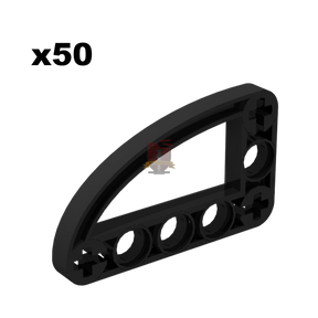 Halfbeam Curve Schwarz 50 stück (GoBricks)