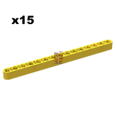 Technik Liftarm 1x15 gelb 15 Stück (Gobricks)