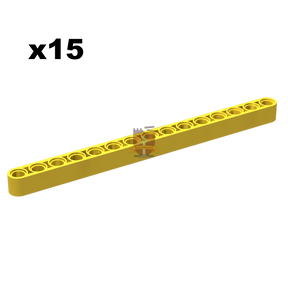 Technik Liftarm 1x15 gelb 15 Stück (Gobricks)
