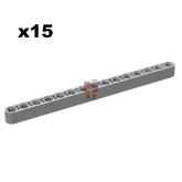 Technik Liftarm 1x15 hellgrau 15 Stück (Gobricks)