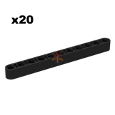 Technik Liftarm 1x11 schwarz 20 Stück (Gobricks)