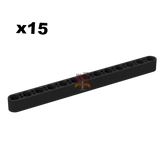 Technik Liftarm 1x13 Schwarz 15 Stück (GoBricks)