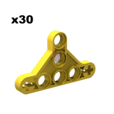 Technik Liftarm Triangle 3x5 gelb 30 Stück (GoBricks)