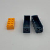 AA0043 - Brick 2x2x5 Charcoal grau 100er