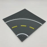AA001- Grundplatte Straße mit Kurve, unterbaubar 32x32